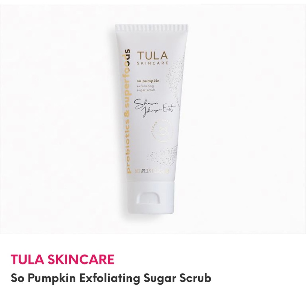 Tula Pumpkin face scrub brand new